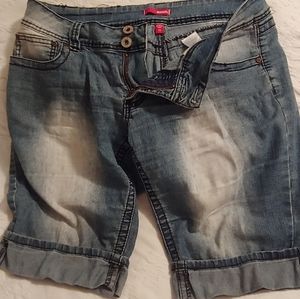 Denim bermuda shorts